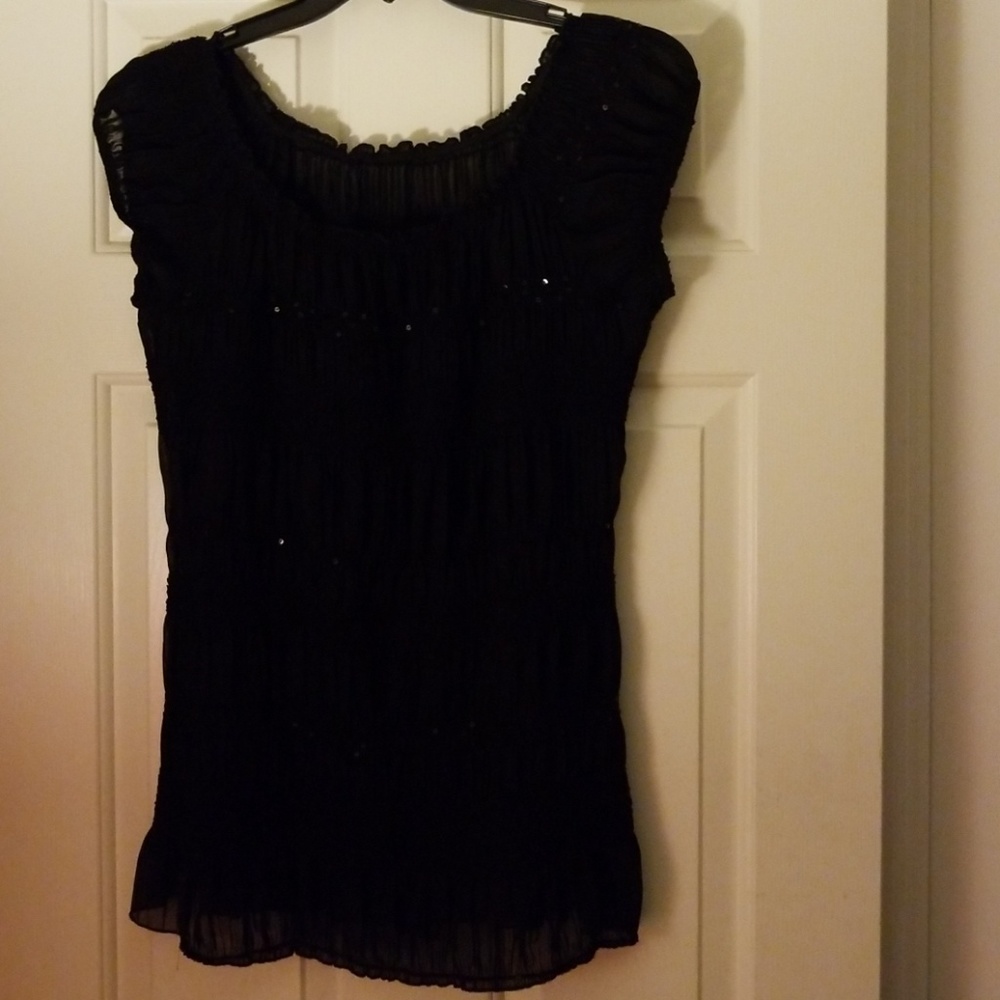 🧡Black Blouse with Sequin